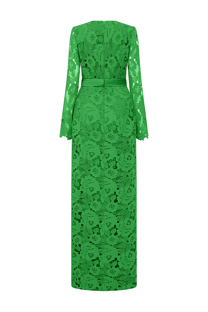 Kennedi Long Sleeve Lace Maxi Dress