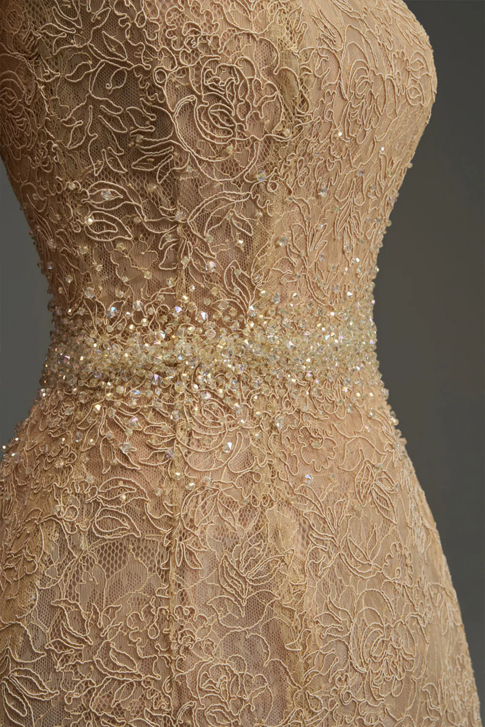 Penelope Straight Across Neck Lace Mini Dress