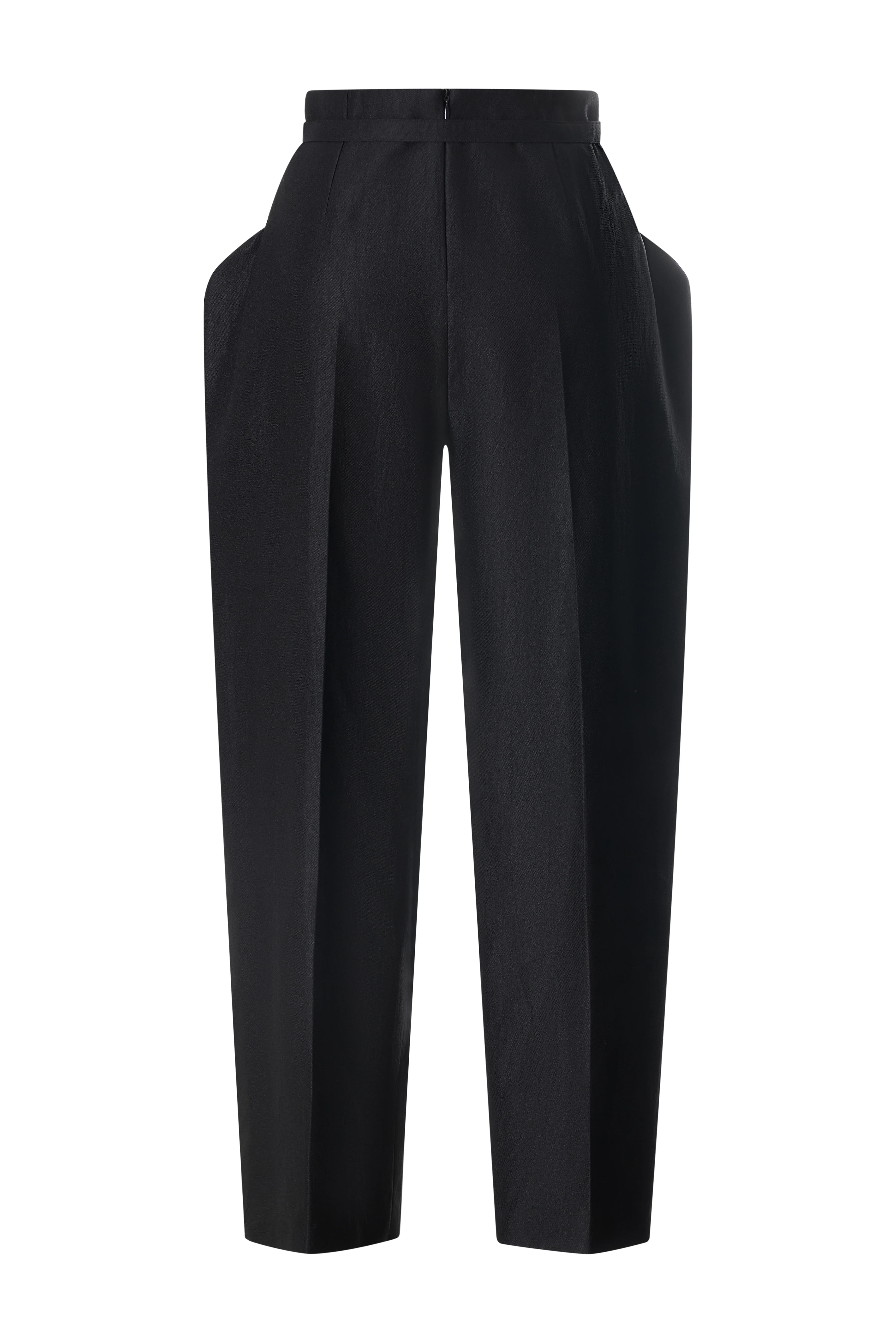 Melissa Straight Tapered Taffeta Ankle Length Pants
