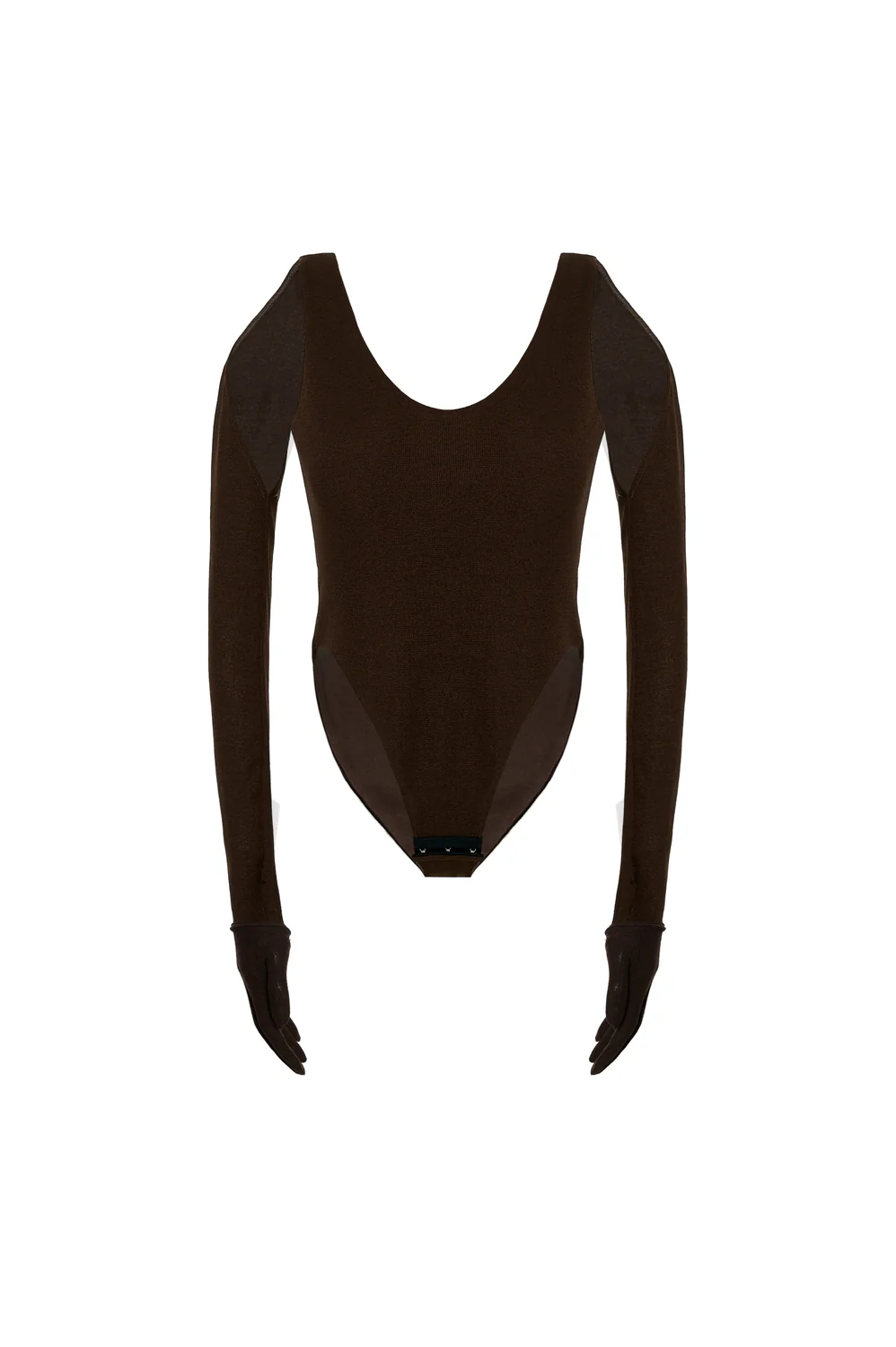 Thalindra Bodycon Scoop Neck Jersey Bodysuit