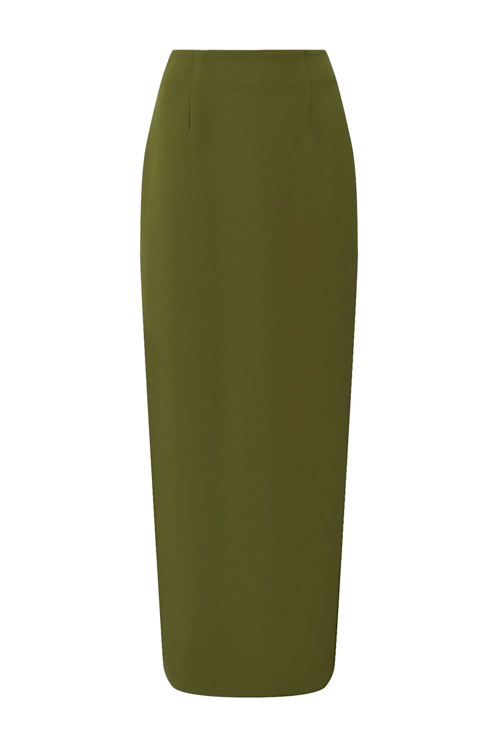 Grace Straight High Waist Poly Silk Ankle Length Skirt