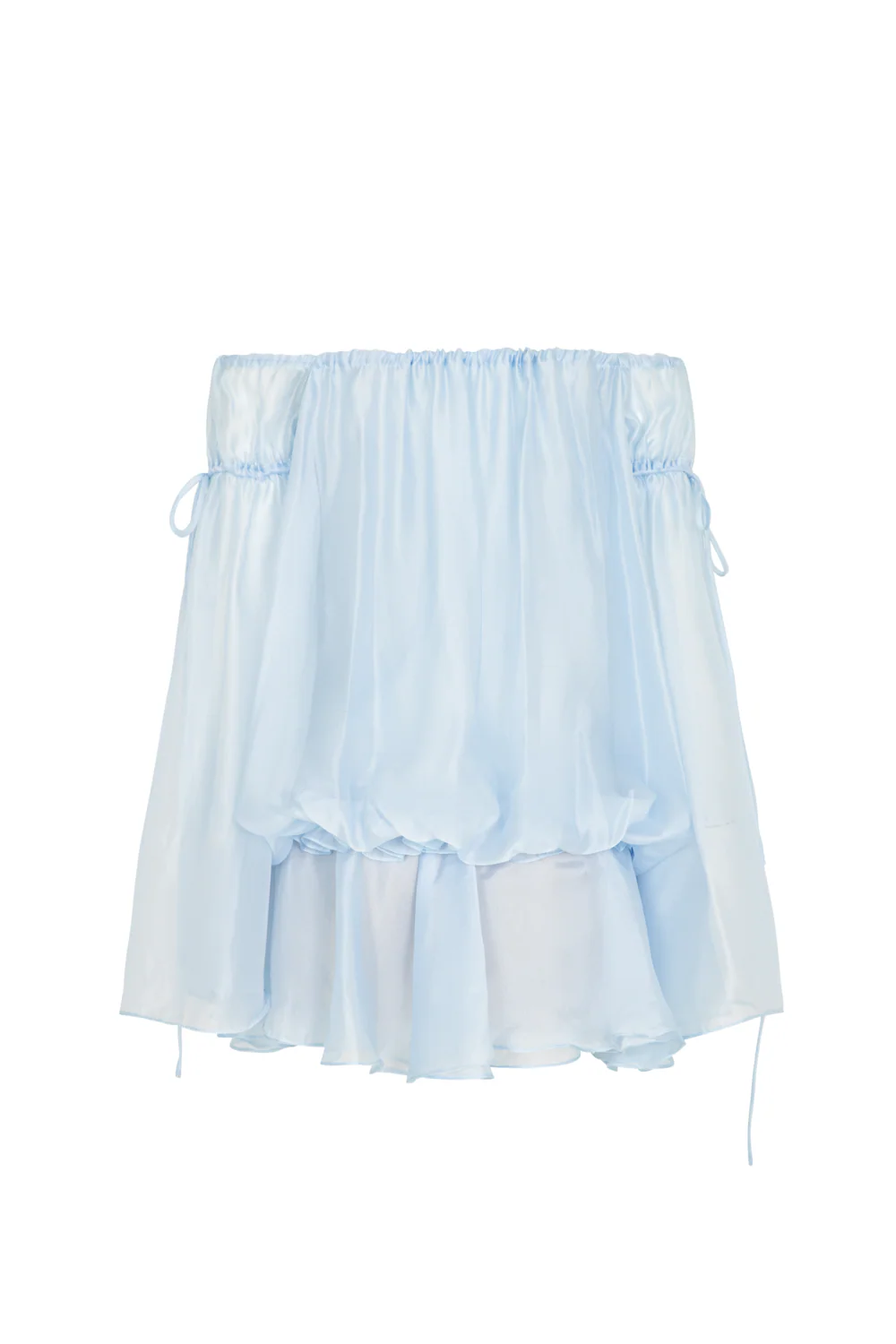 Alize Blouson Ribbon Mini Dress