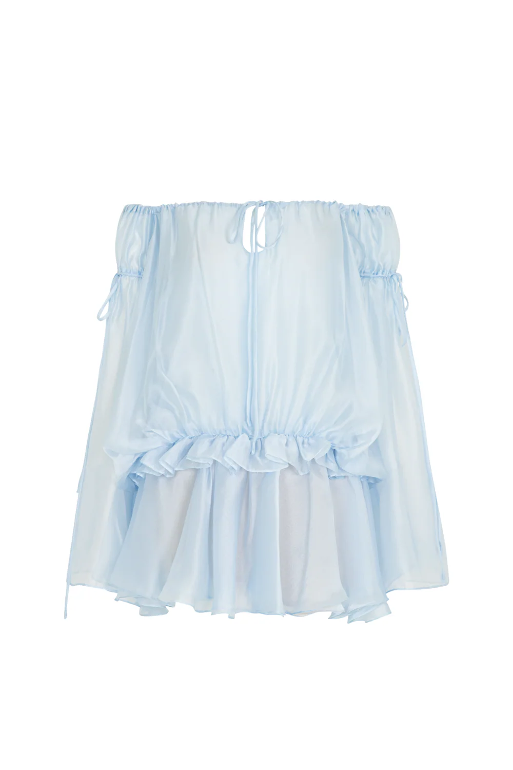 Alize Blouson Ribbon Mini Dress