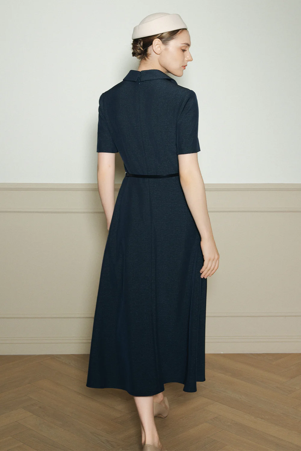 Juliet Collared Button Midi Dress