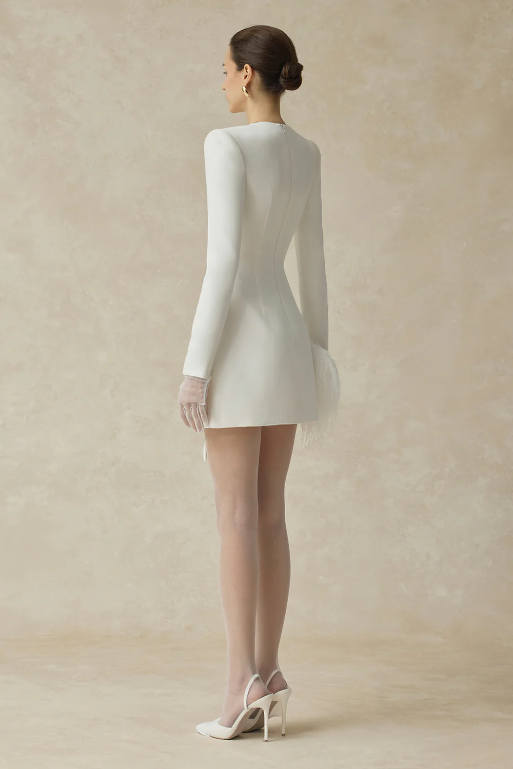 Sora V-Neck Draped Mini Dress