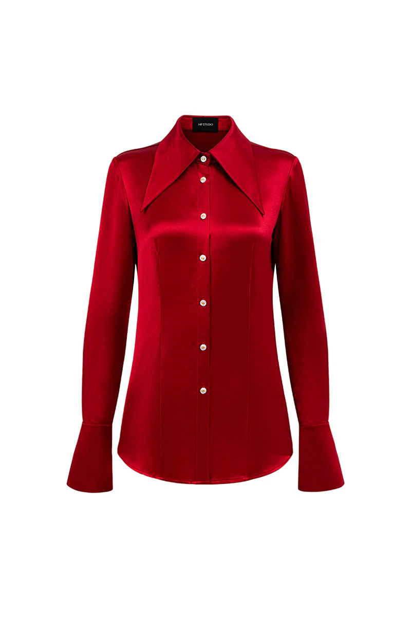 Raina Straight Rhinestone Shirt