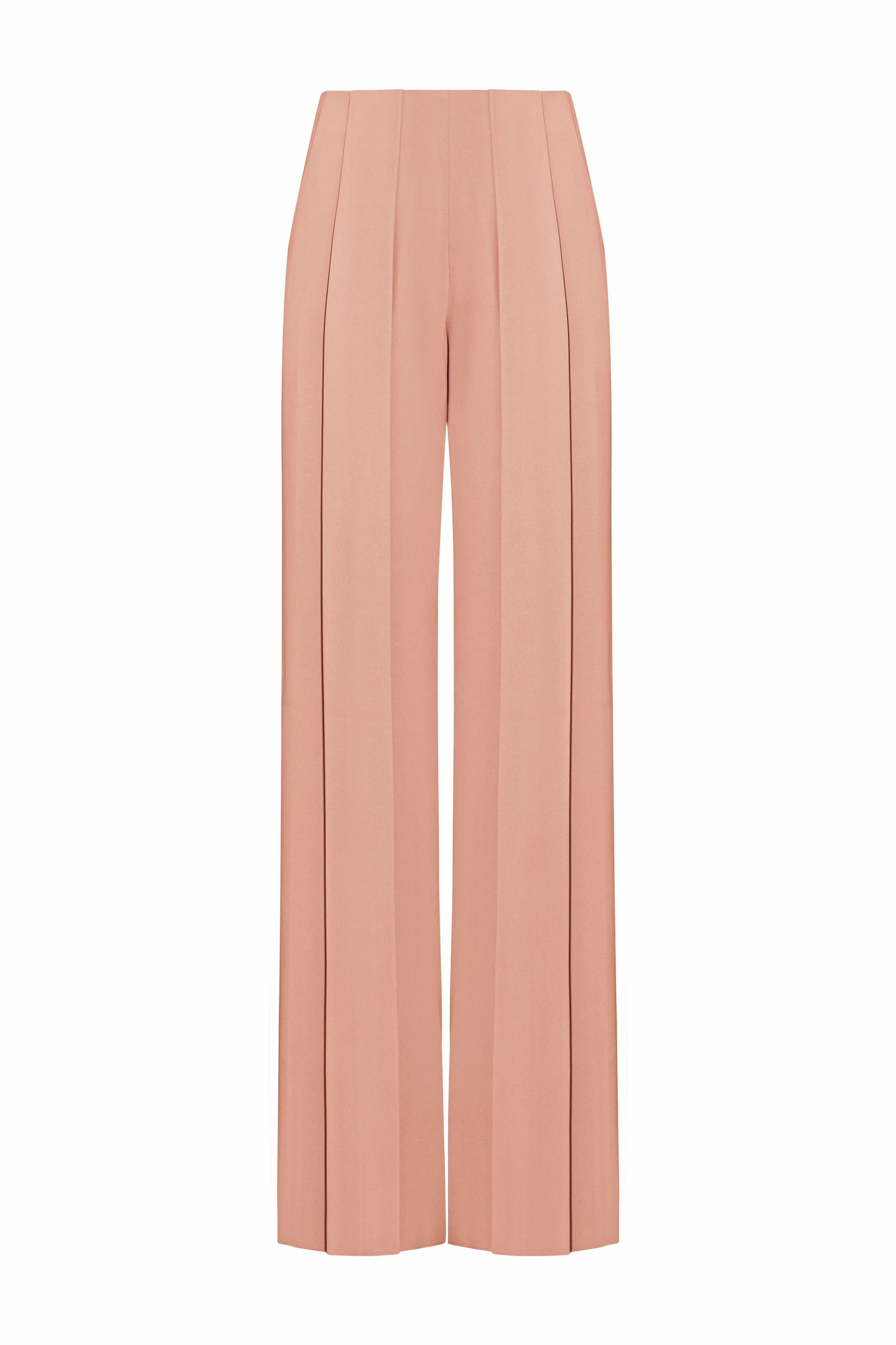 Saint-Paul Straight Wide Leg Silk Maxi Pants