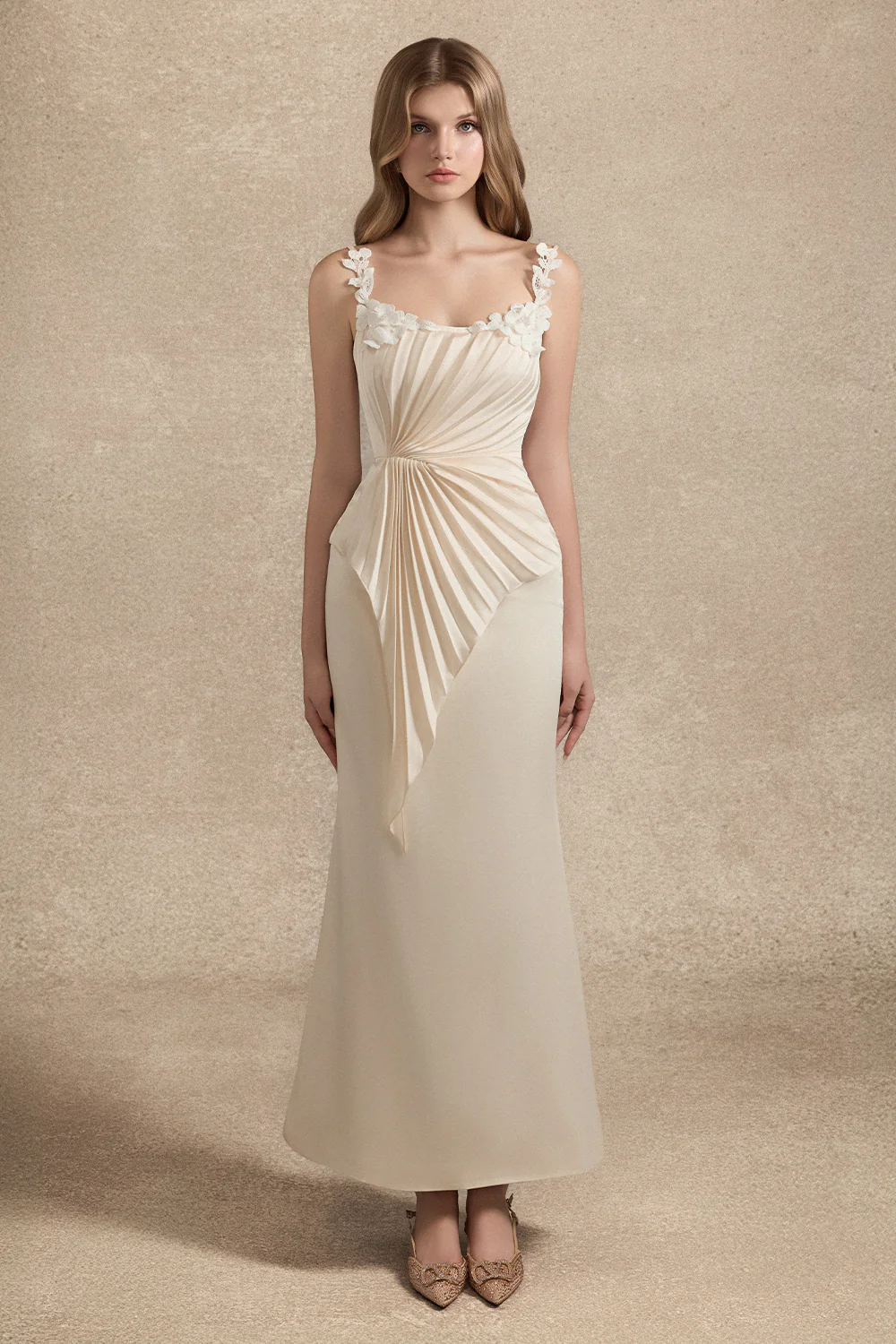 Liora Sheath Pleated Set