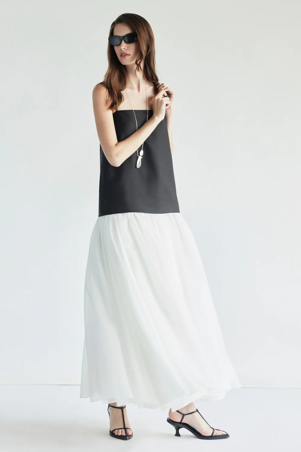 Sarah A-line Gathering Maxi Dress