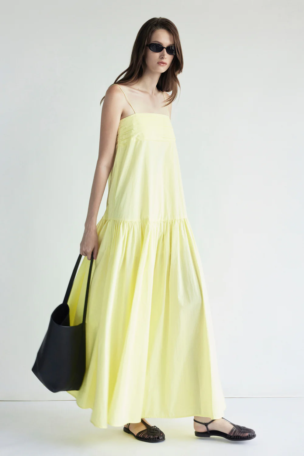 Leilani A-line Gathering Maxi Dress