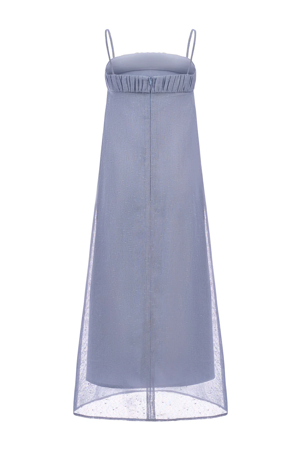 Nerina Square Neck Pleated Midi Dress