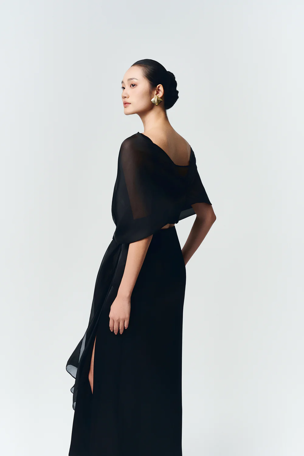 Halley Boat Neck Draped Top