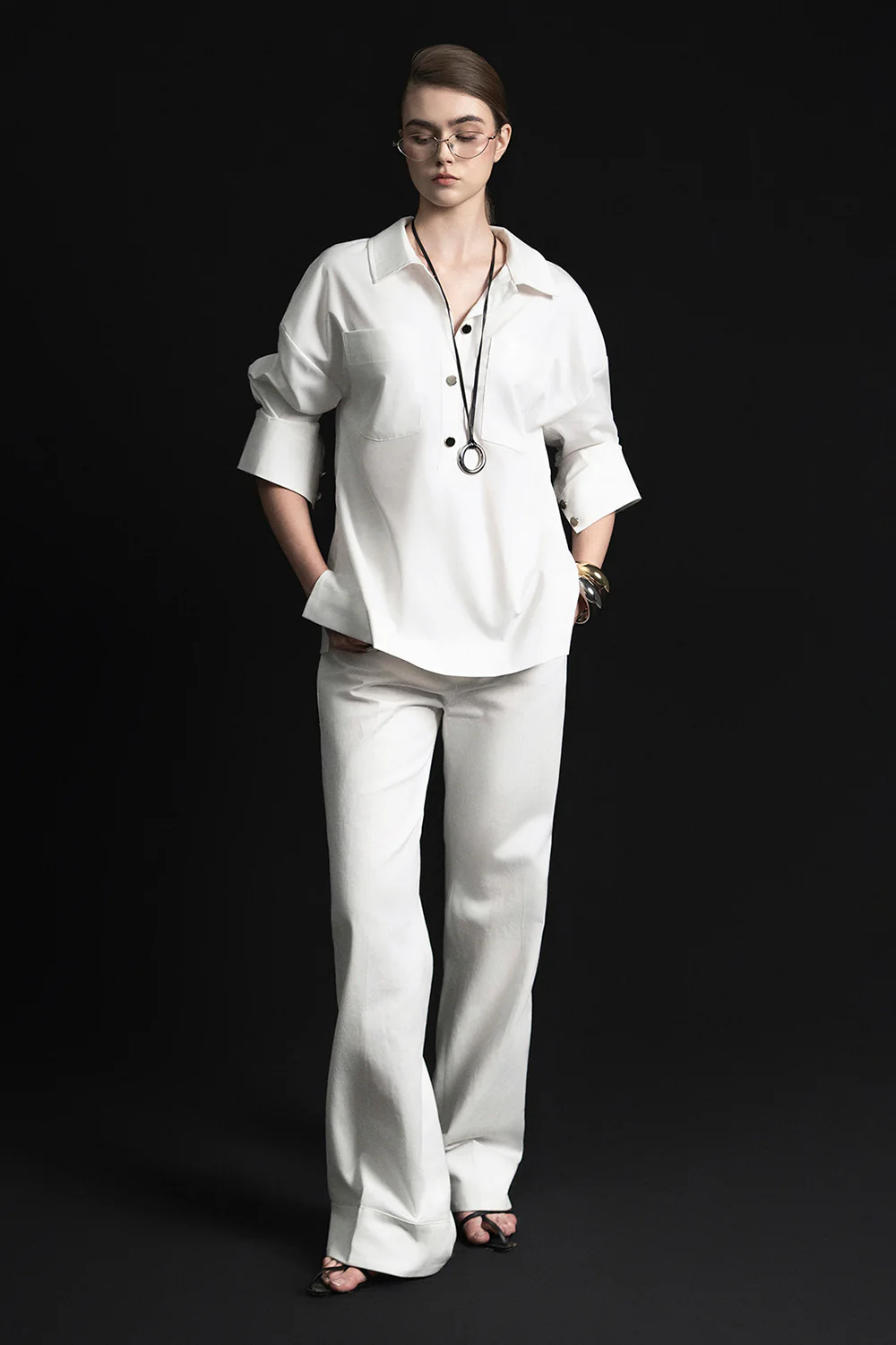 Vey Straight Drop Shoulder Bamboo Shirt