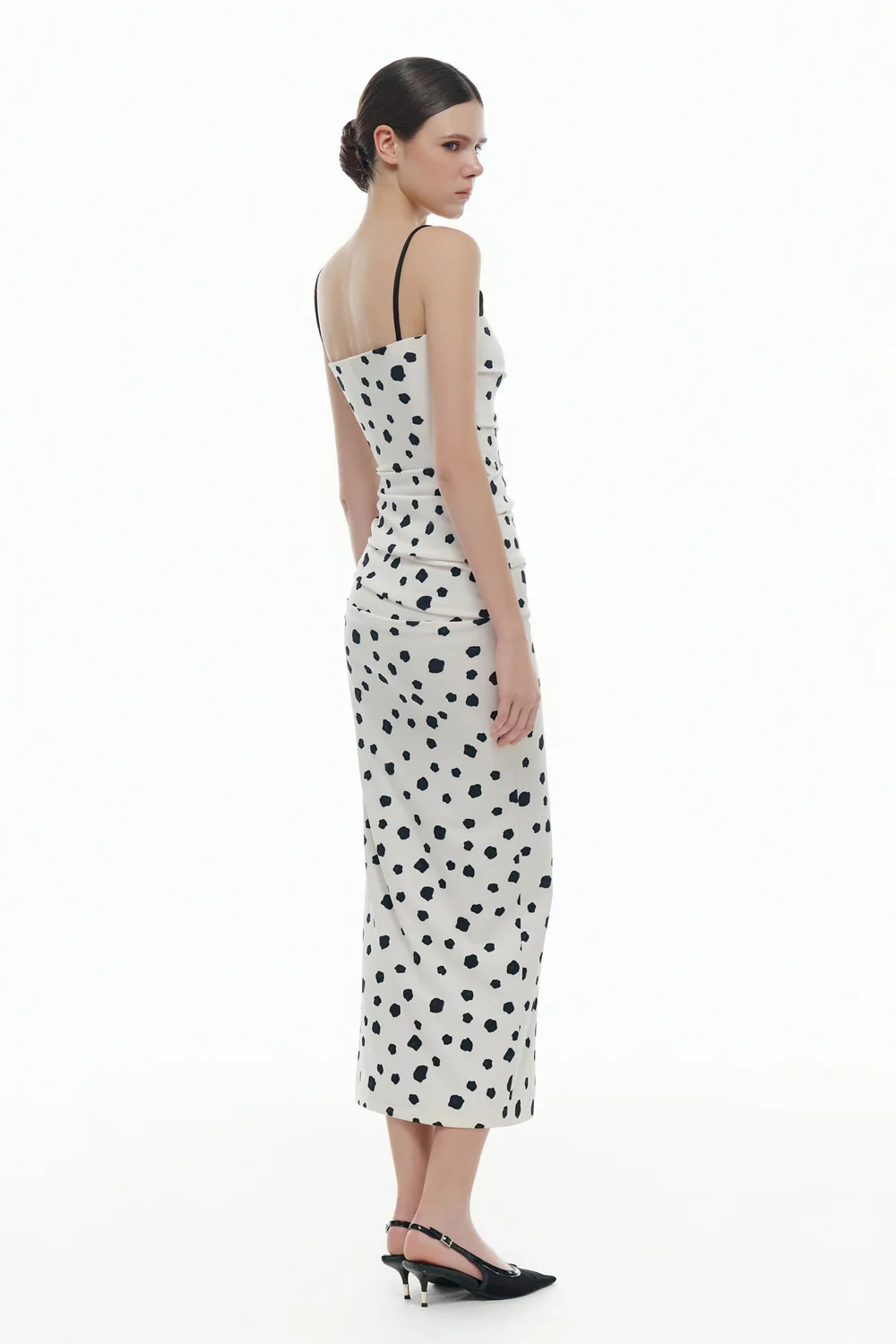 Ophelia Bodycon Draped Midi Dress