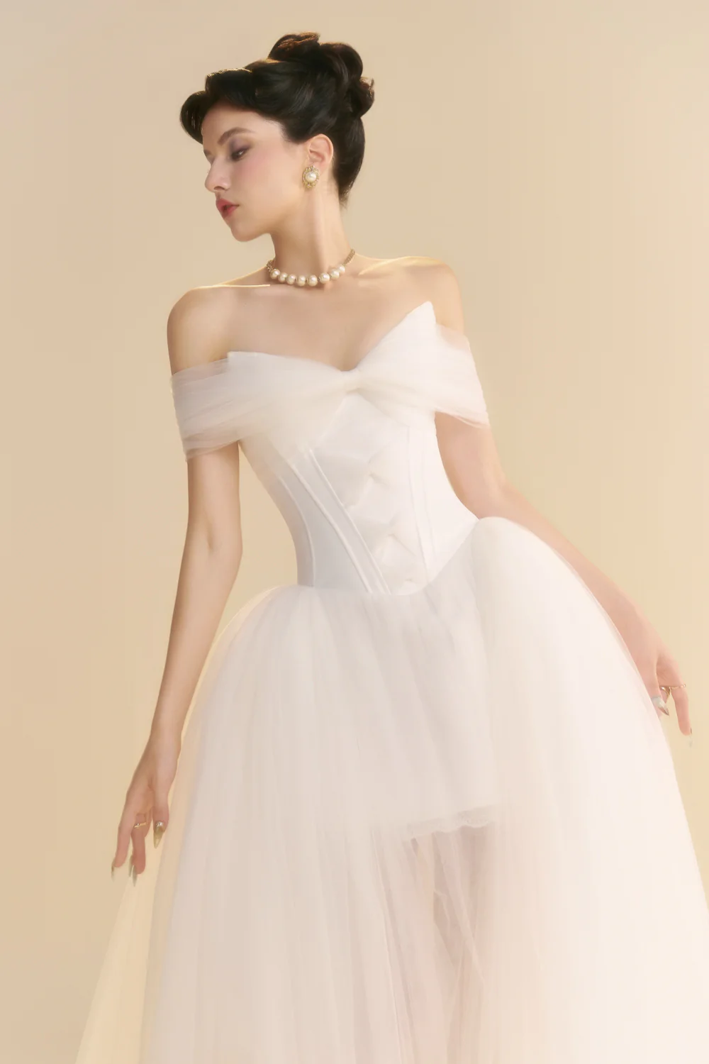 Serenity Sweetheart Draped Maxi Dress