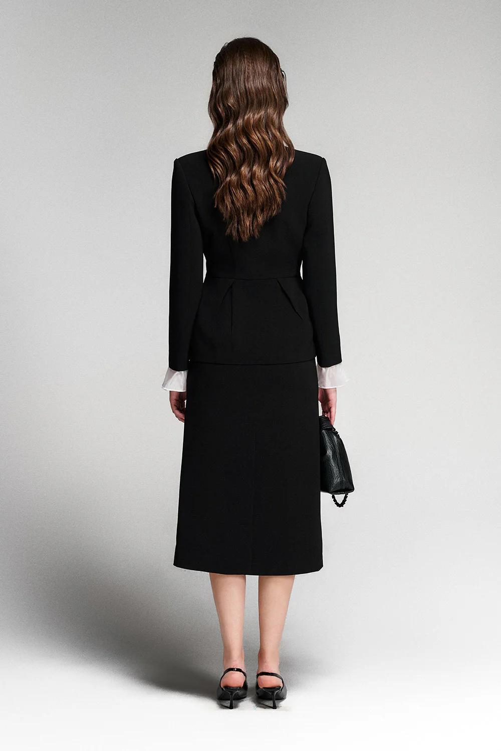 Calla A-line Basic Polycotton Midi Skirt