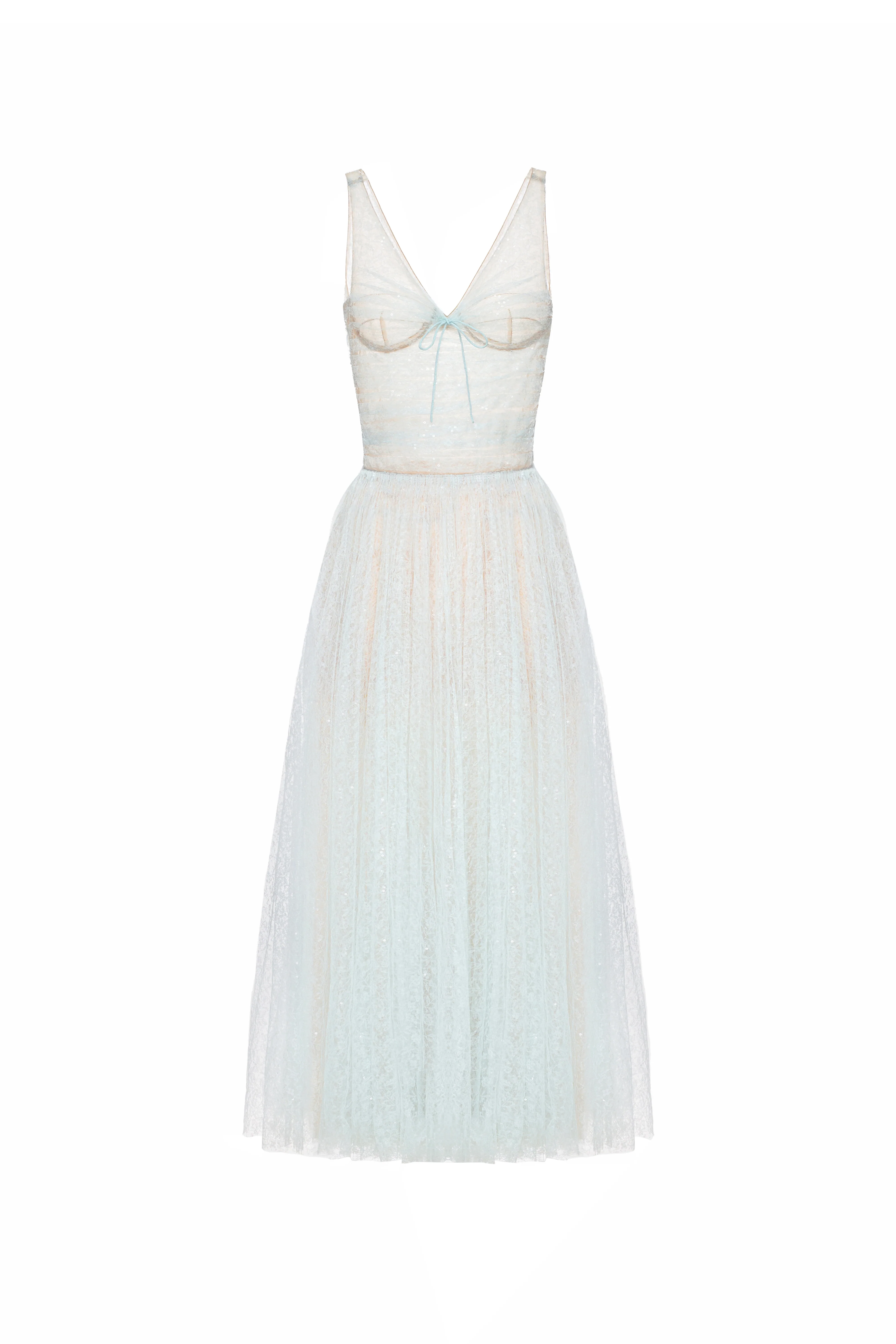 Vivienne V-Neck Sequin Midi Dress