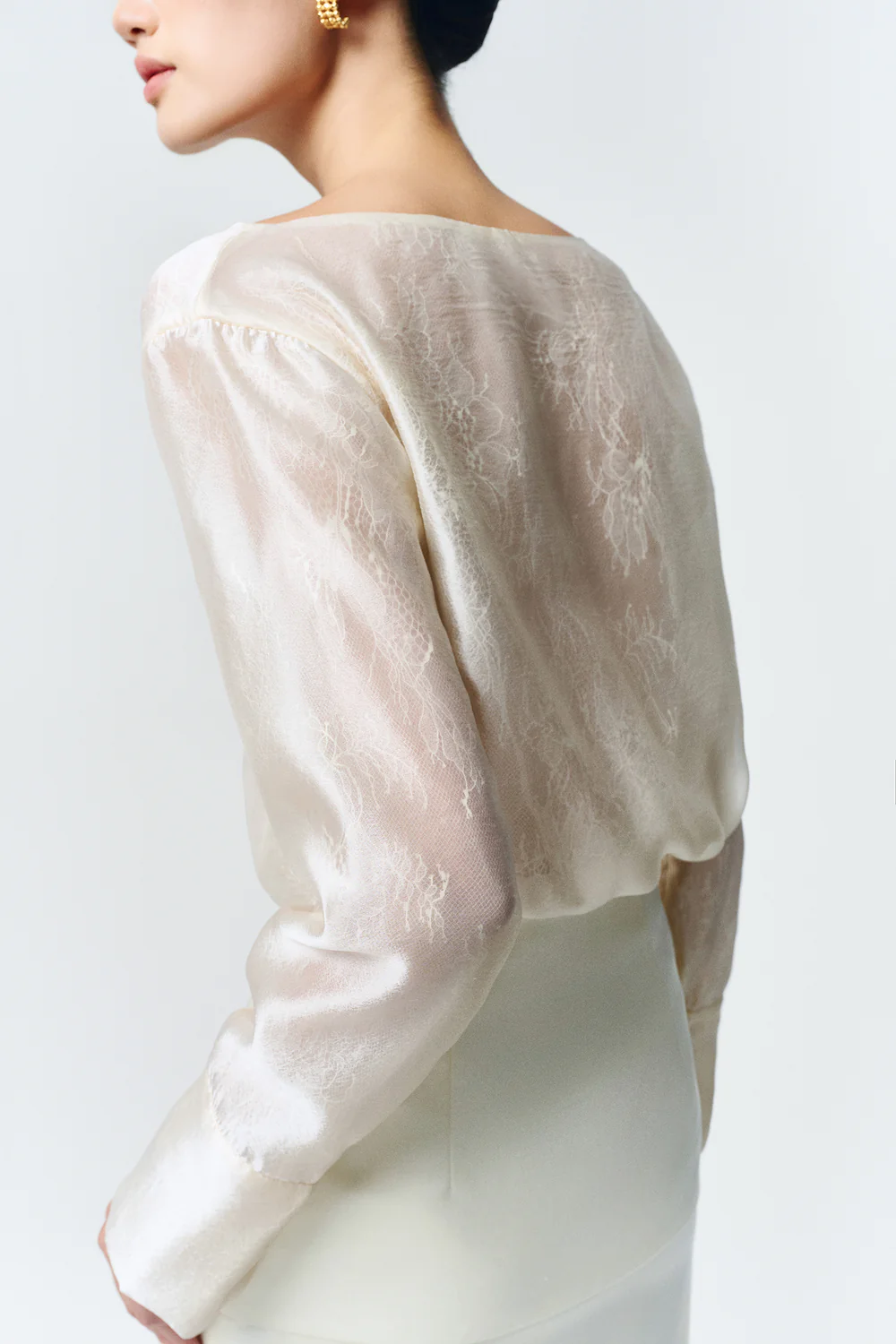 Selene Boat Neck Draped Top