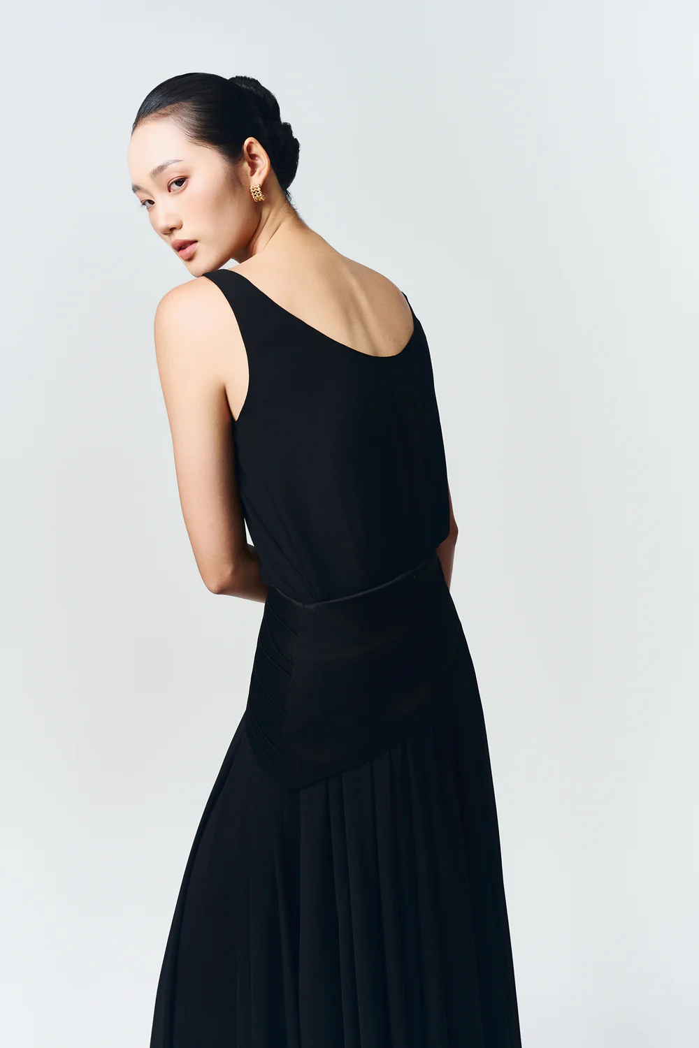 Lyra Scoop Neck Silk Top