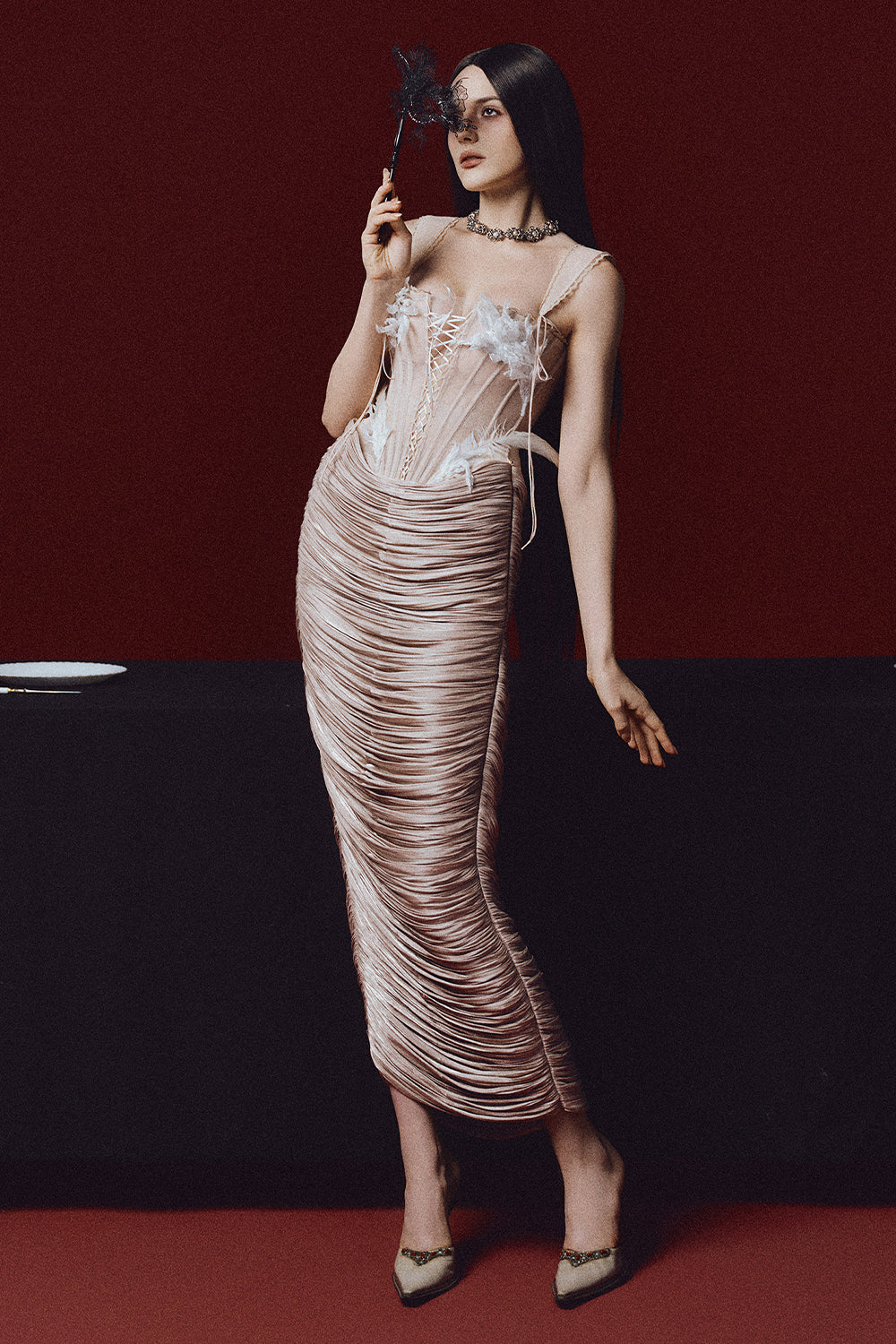 Ophelia Bodycon Gathering Set