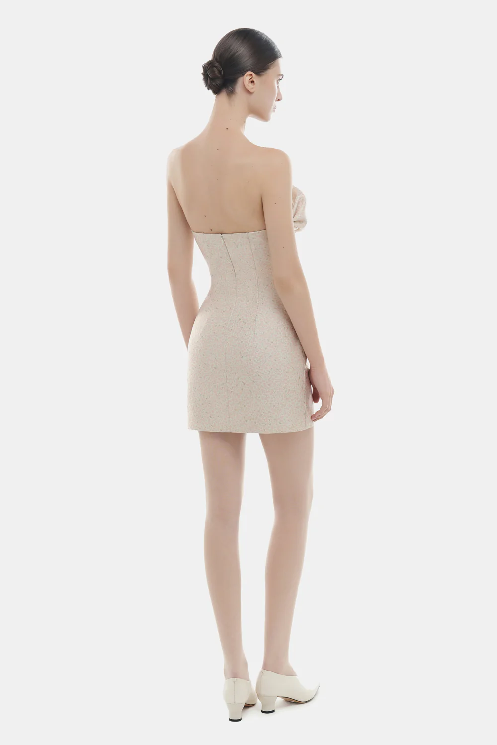 Aurianne Curved Draped Mini Dress