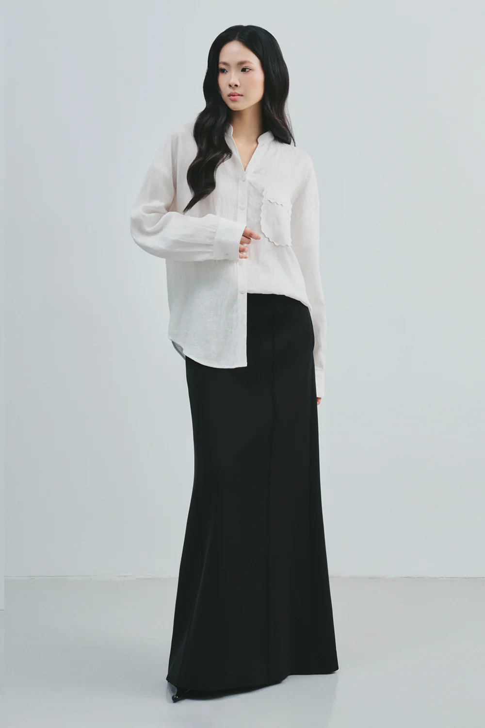 Seraphina Mandarin Linen Shirt