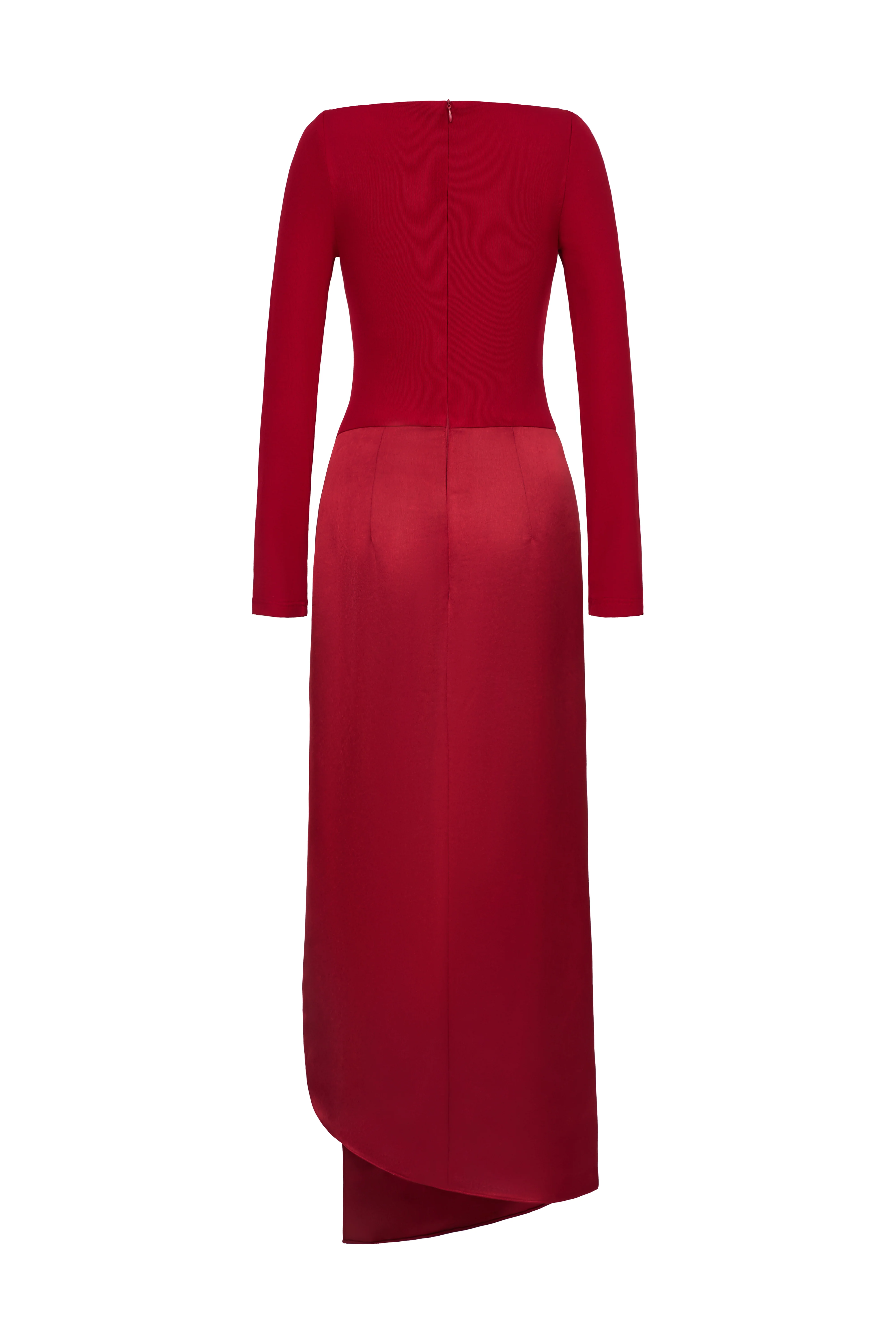 Scarlett Asymmetric Draped Jersey Maxi Dress