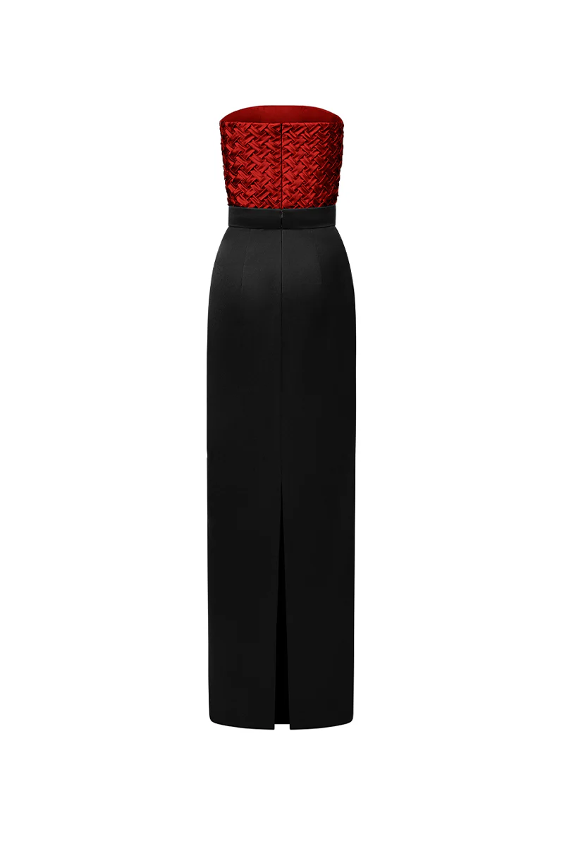 Morgan Scarf Crochet Maxi Dress