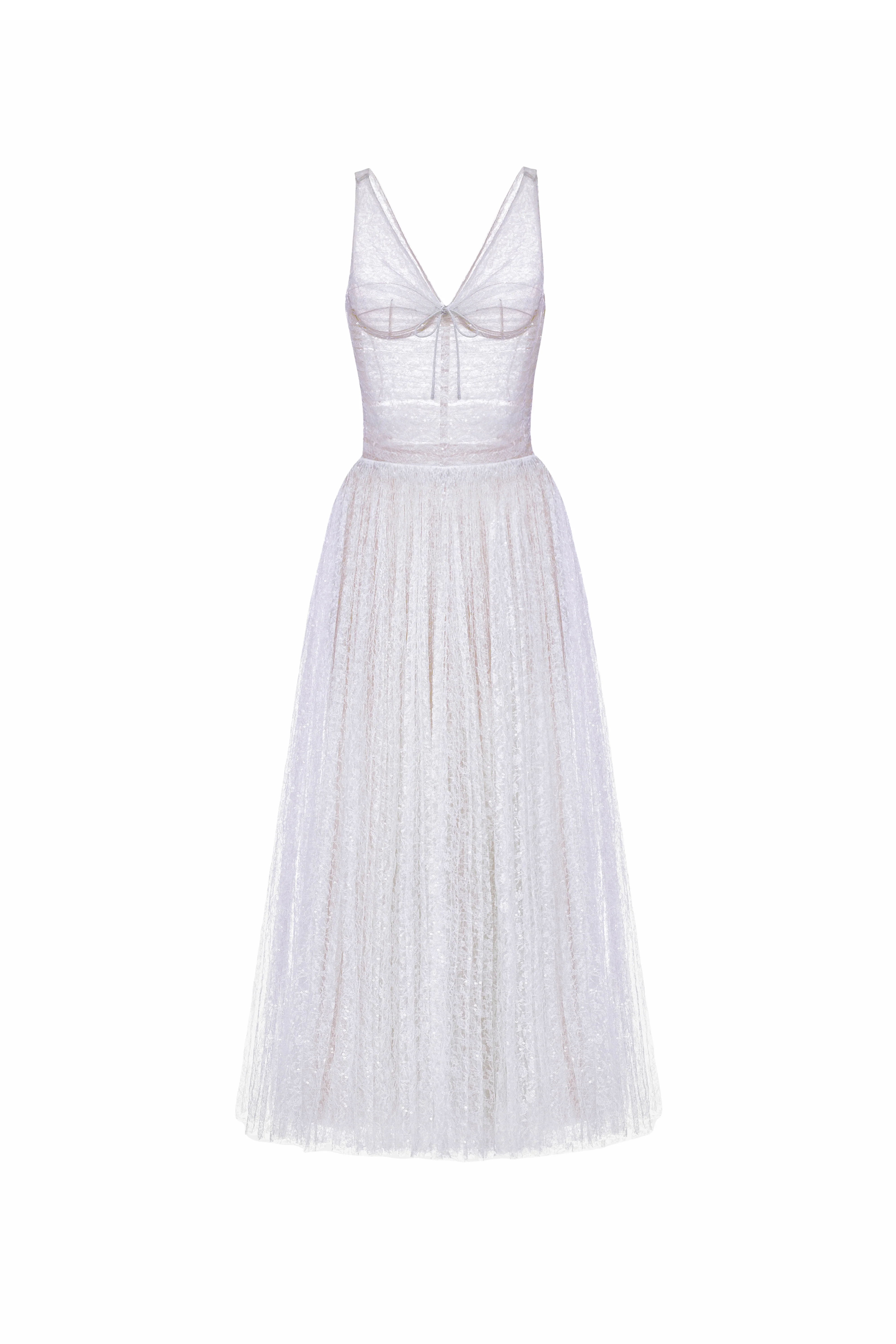 Vivienne V-Neck Sequin Midi Dress