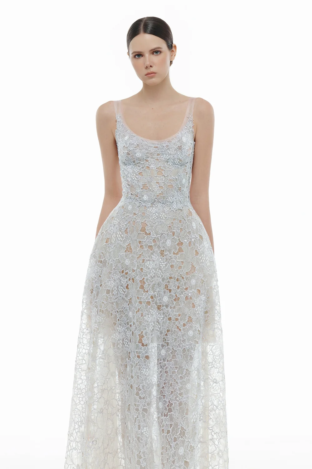 Seraphine Scoop Applique Maxi Dress