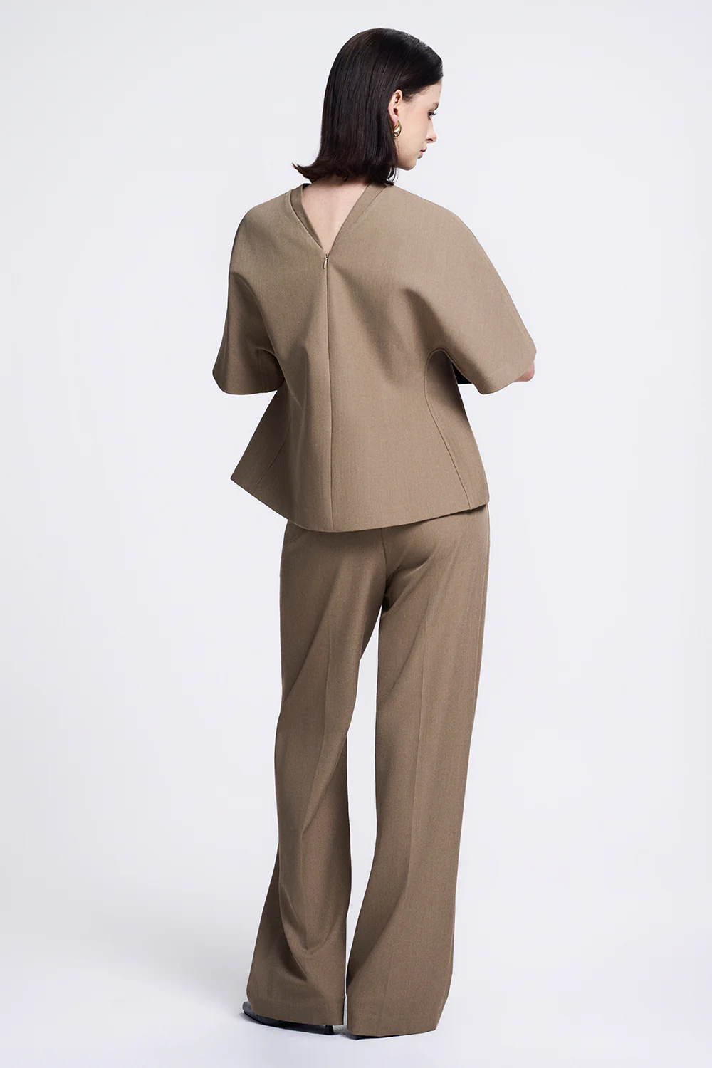 Mara Straight Twill Maxi Pants