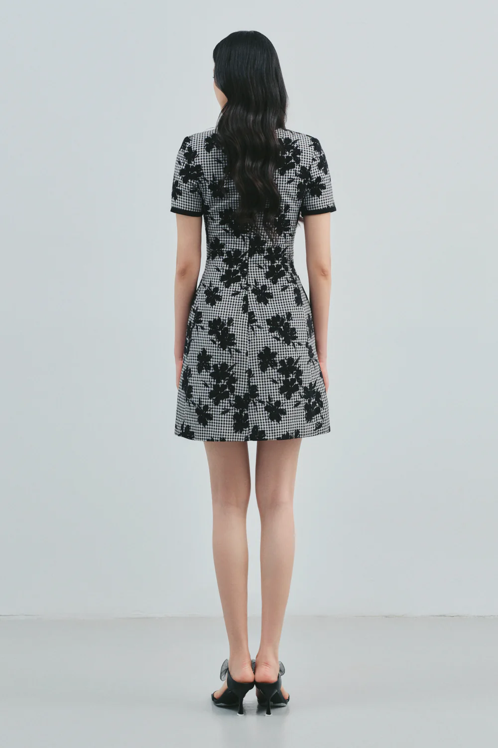 Safiyah Keyhole Ribbon Mini Dress