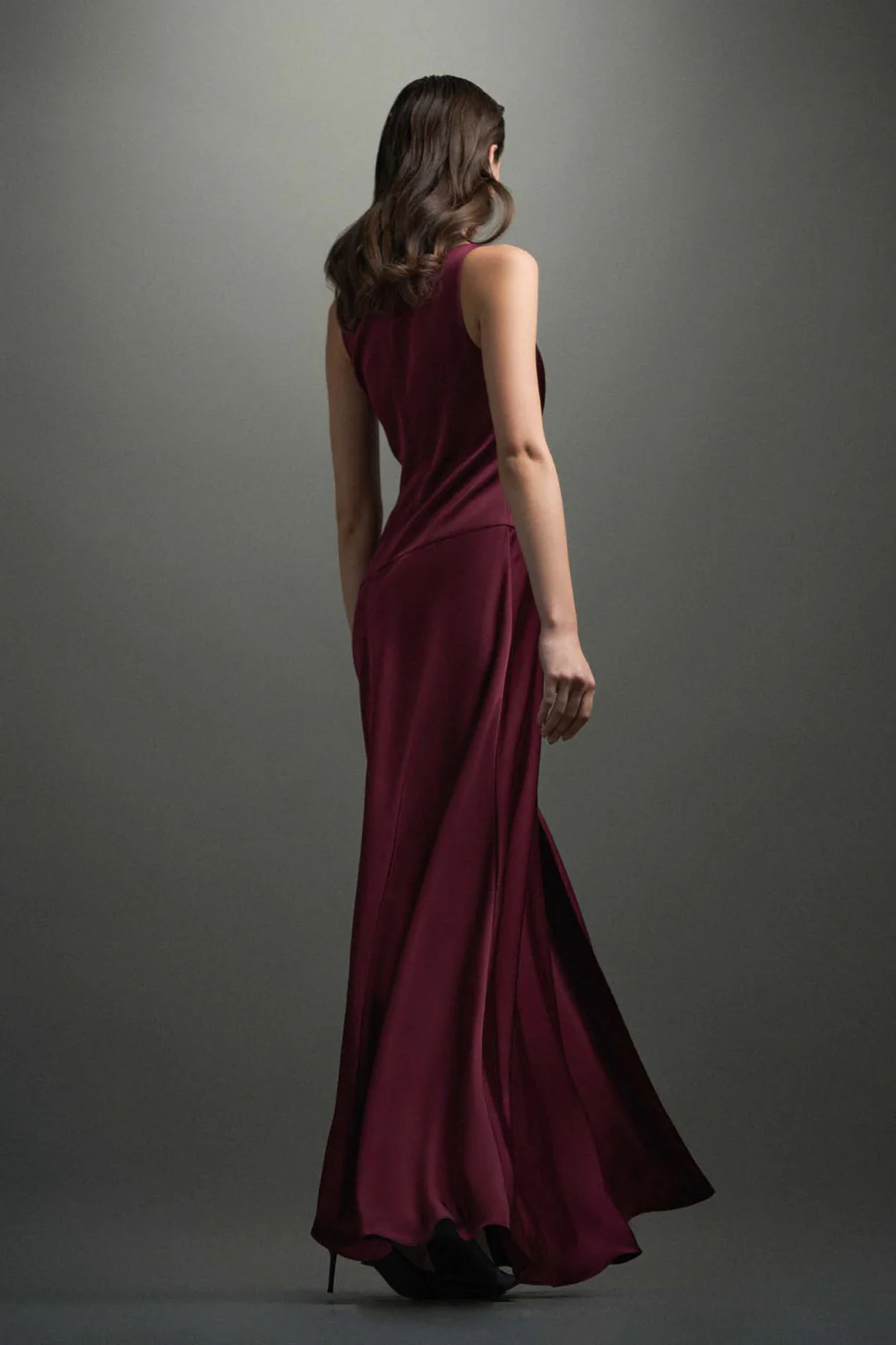 Marta Sheath Draped Maxi Dress