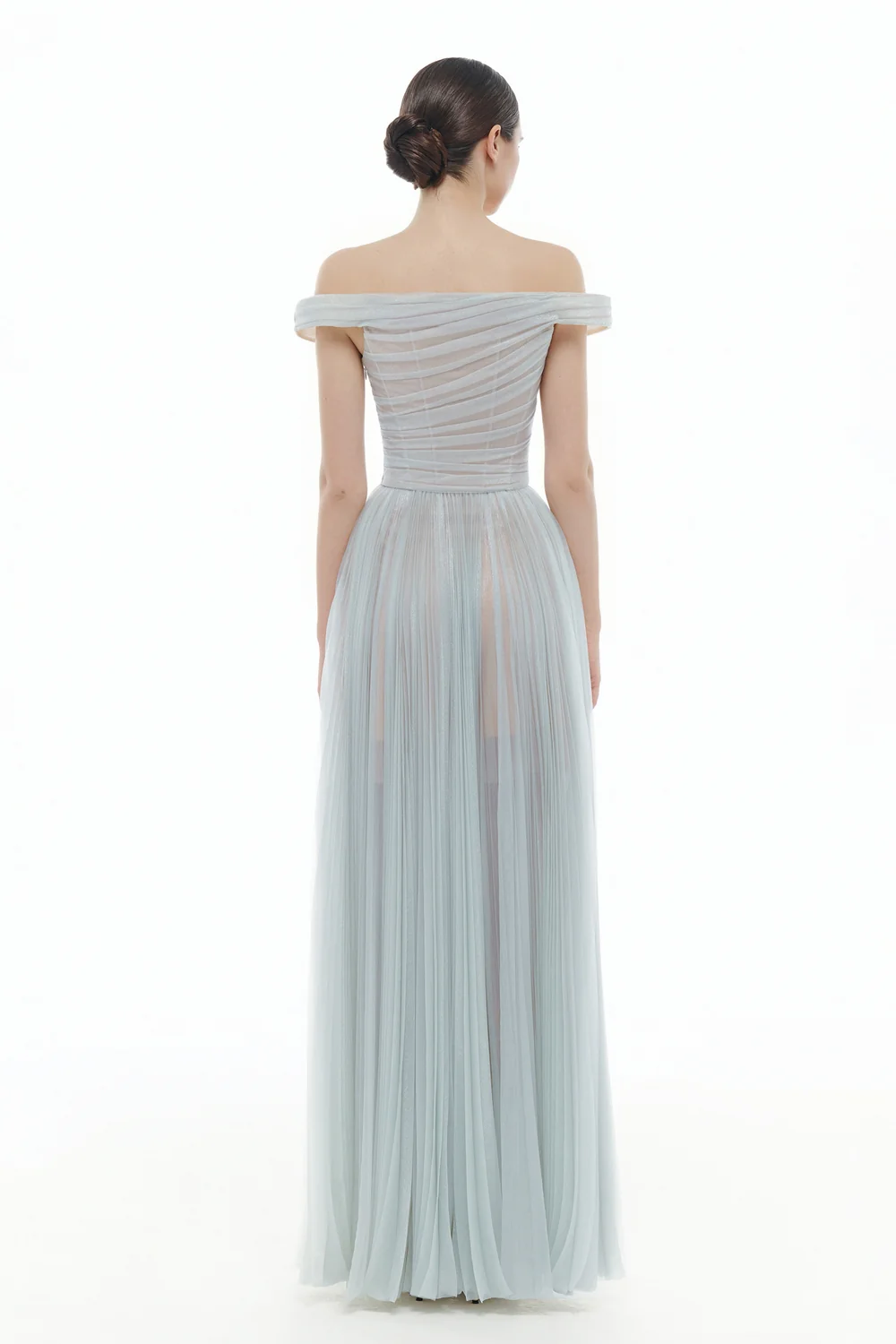 Aurora Off-Shoulder Draped Maxi Dress