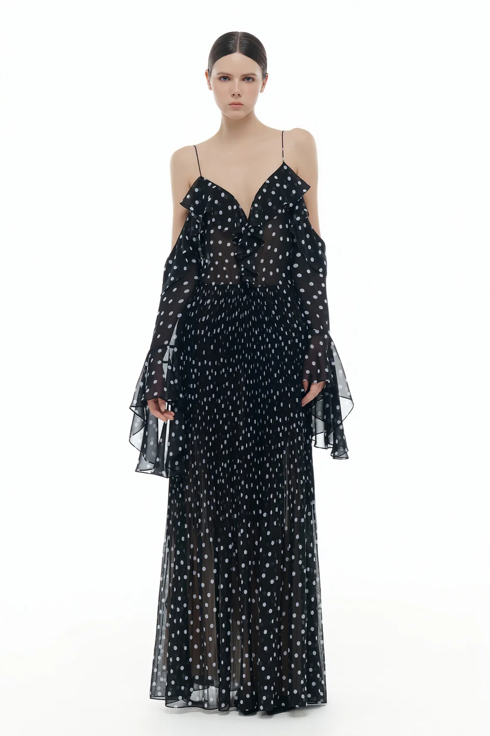 Beatrice Sweetheart Ruffle Maxi Dress