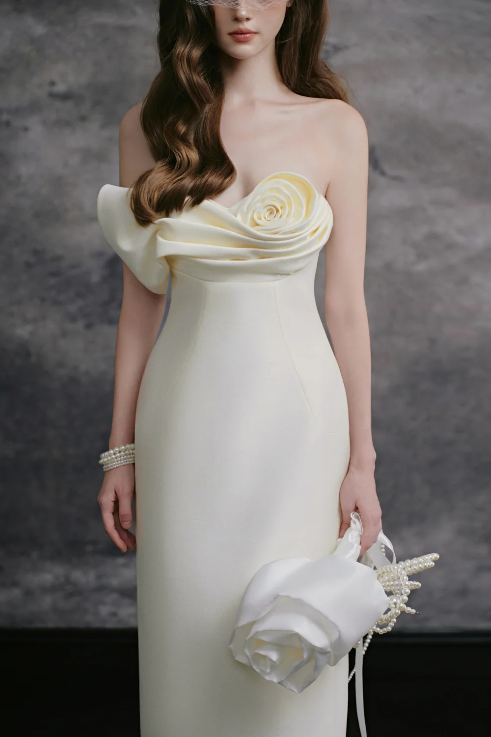 Luna Straight Across Applique Midi Dress