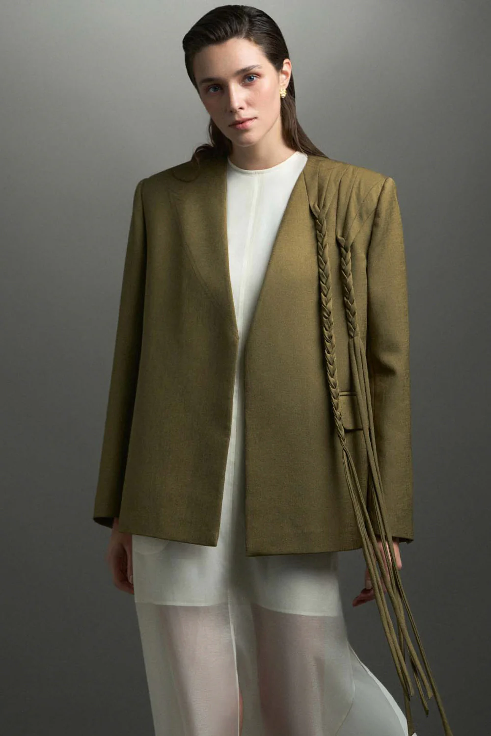 Ines Straight Braid Blazer