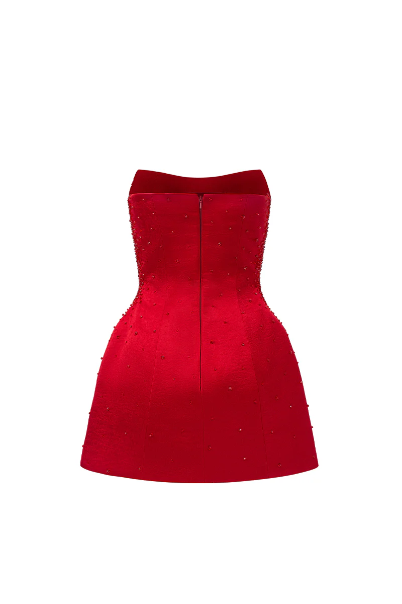 Cadence A-line Cape Sleeve Mini Dress