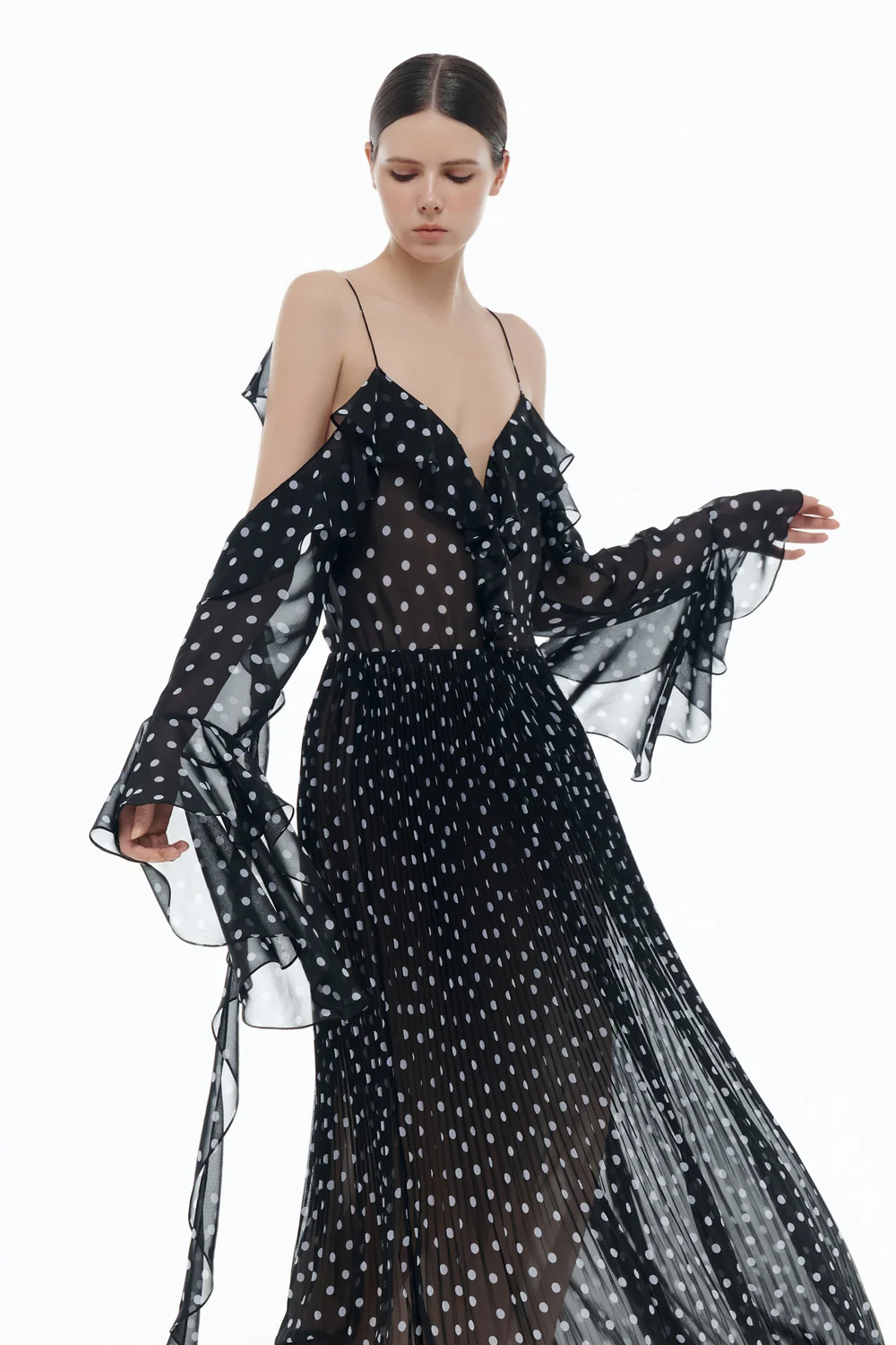 Beatrice Sweetheart Ruffle Maxi Dress