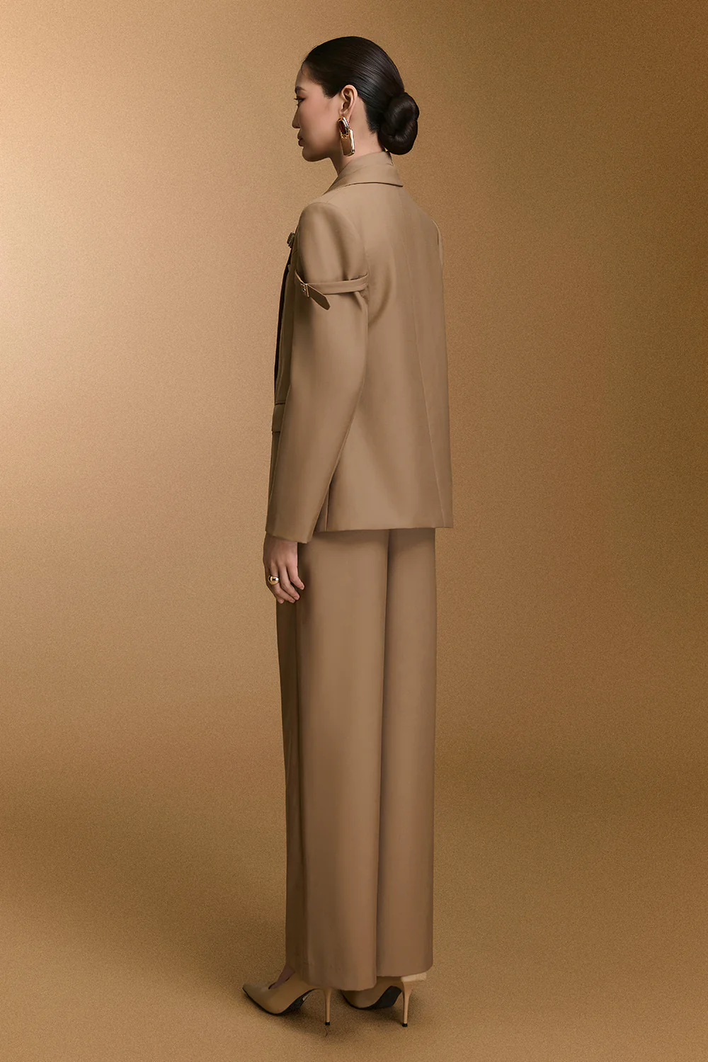 Ceci Straight Draped Pants