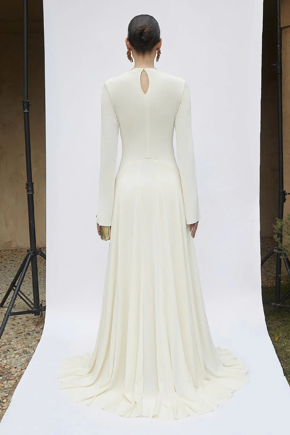 Imogen Split Sleeve Applique Maxi Dress