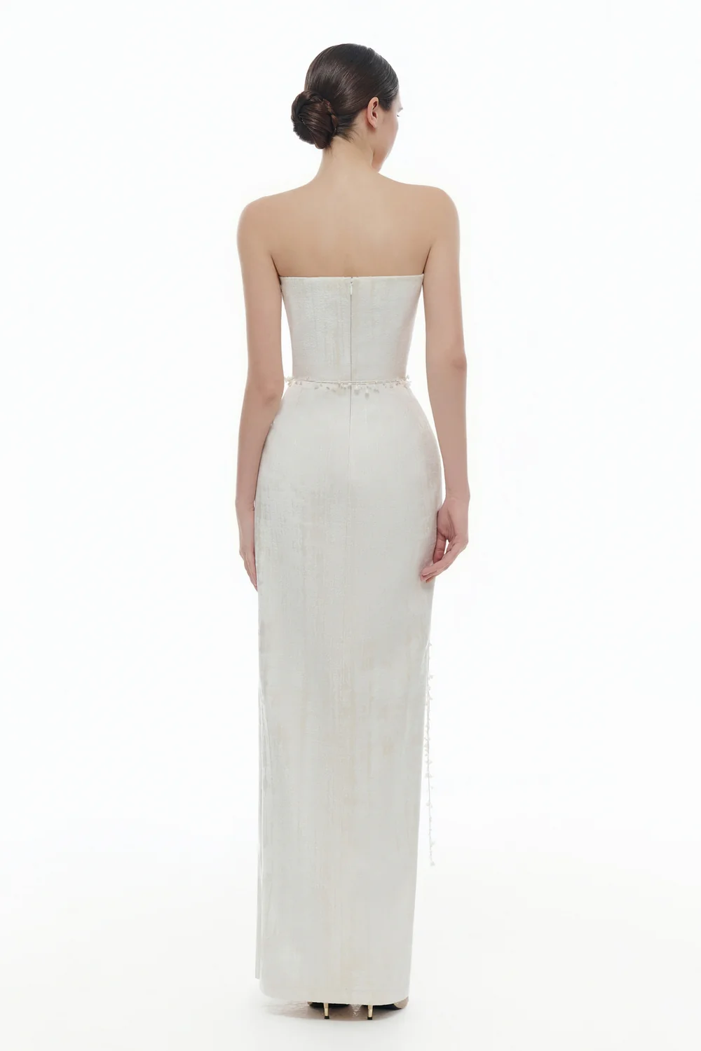 Violetta Sheath Button Maxi Dress