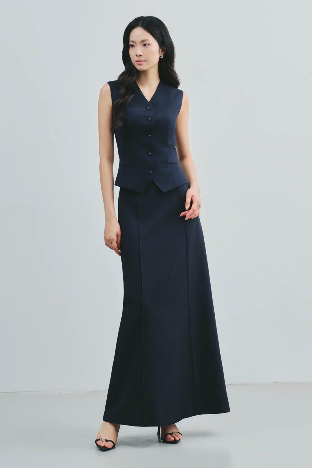 Seffora Peplum Polyester Vest