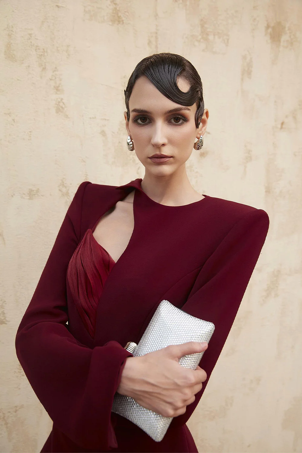 Elenor II Sheath Draped Maxi Dress