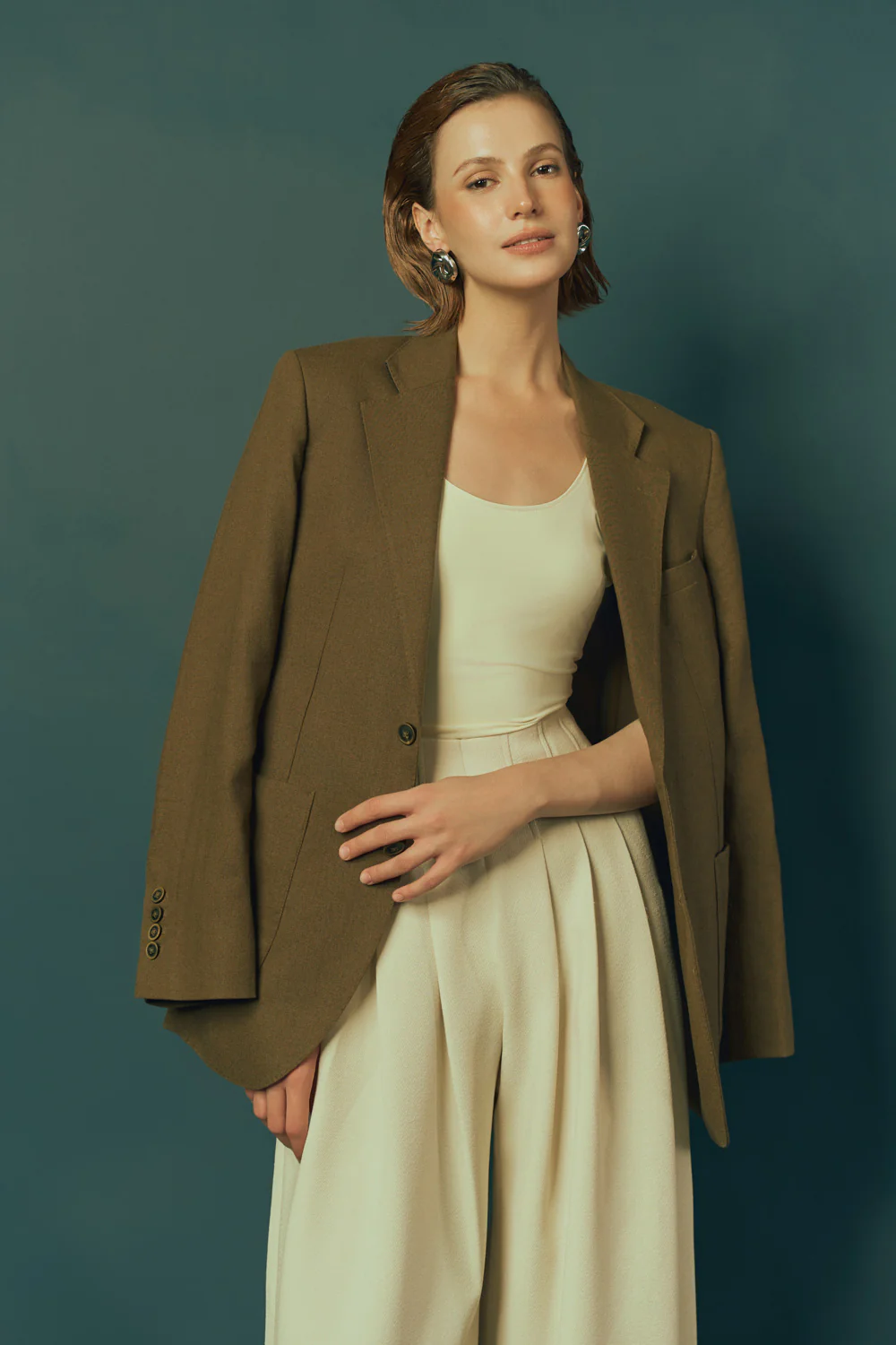 Peony Bodycon Square Neck Spandex Bodysuit