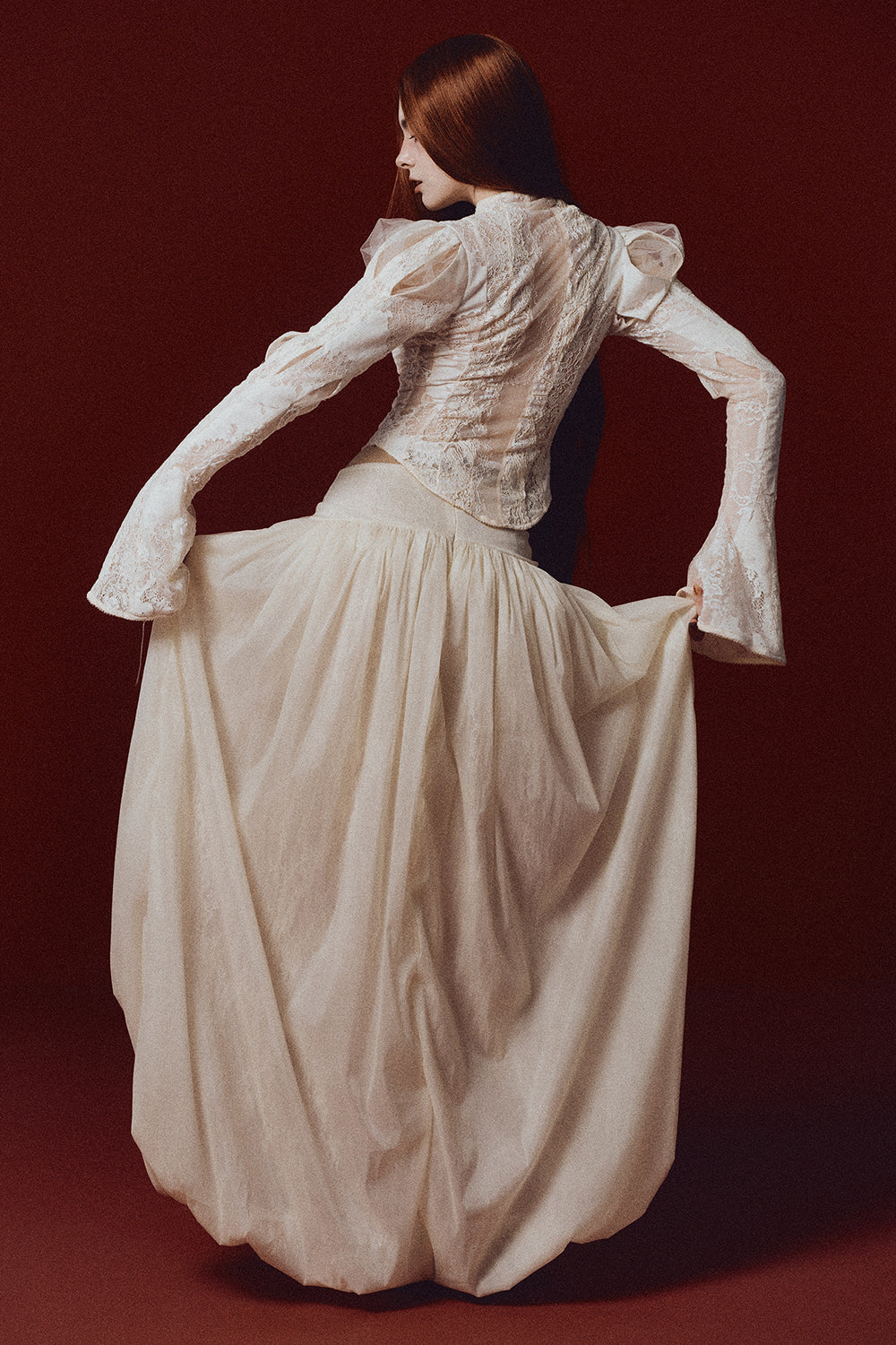 Elizabeth Bell Sleeve Gathering Top