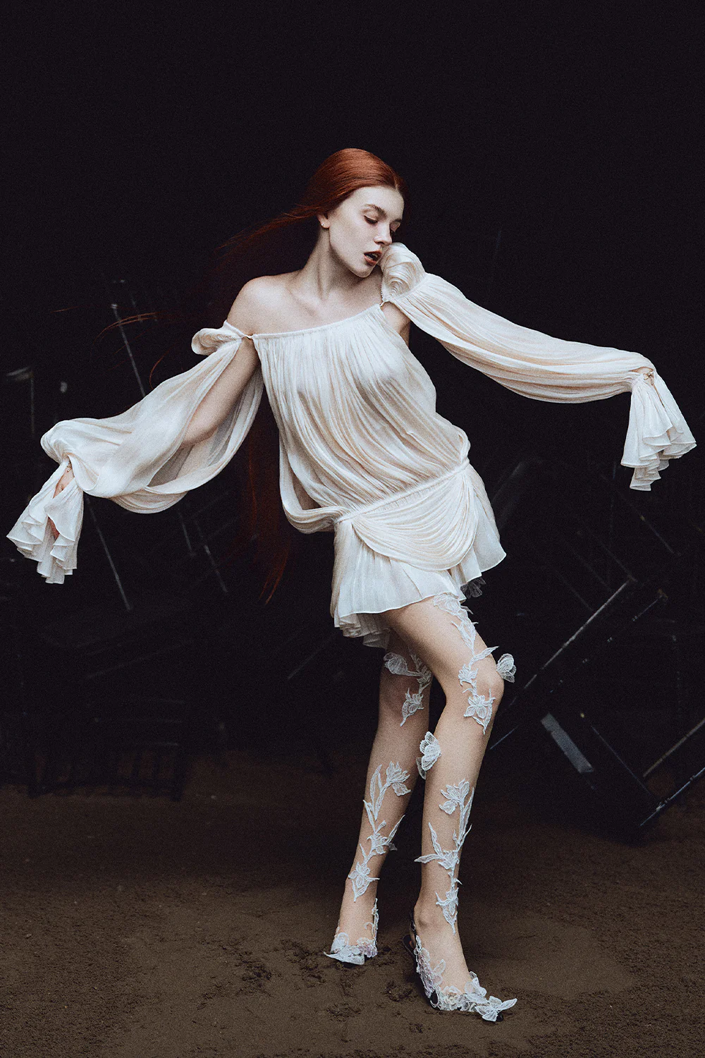 Hecate Applique Tights