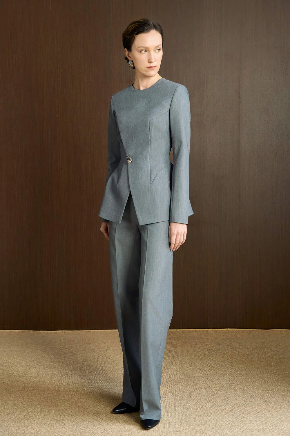 Beyon Structured Long Sleeved Polyester Top