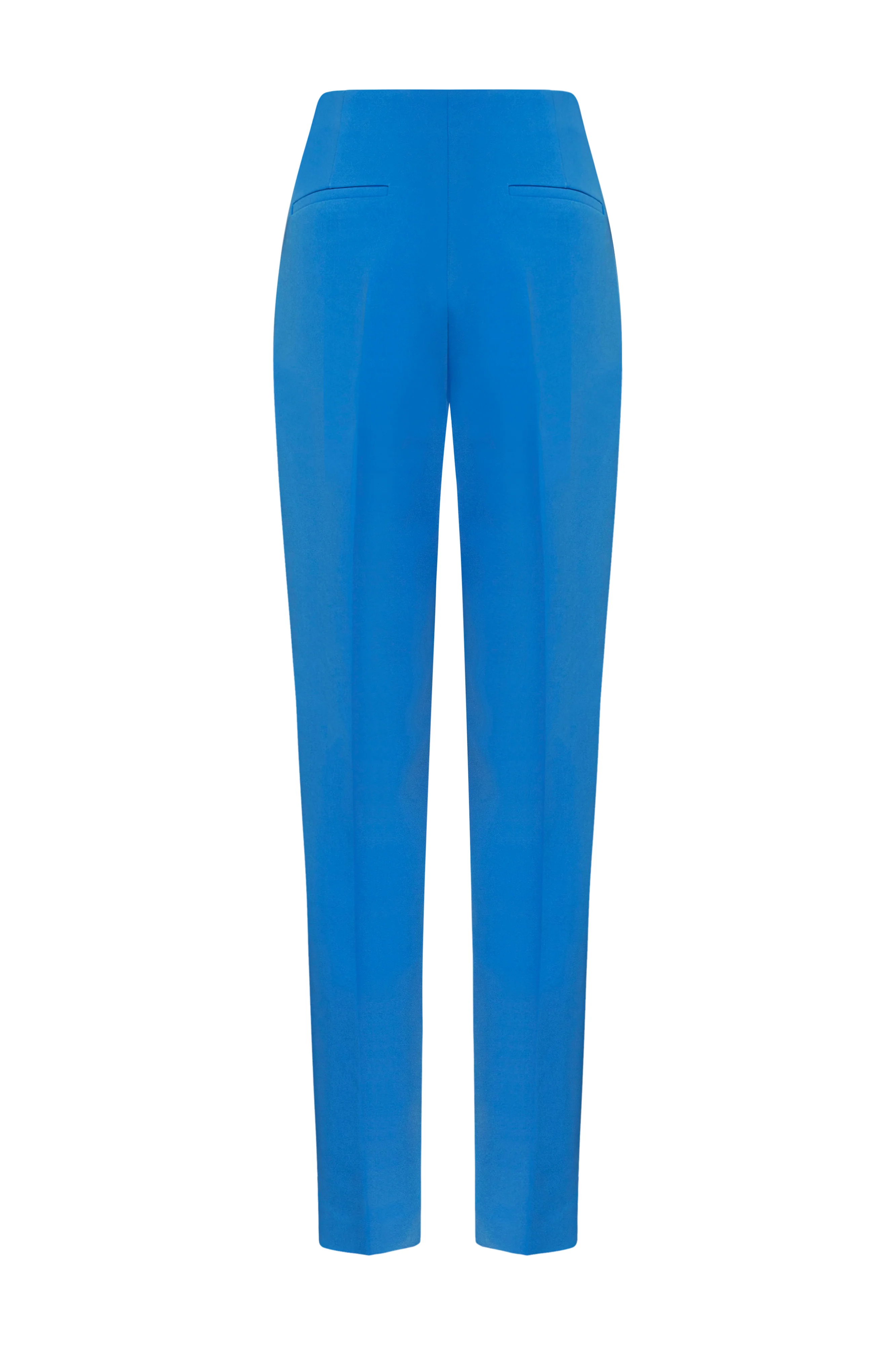 Rouen Straight Tapered Silk Crepe Maxi Pants