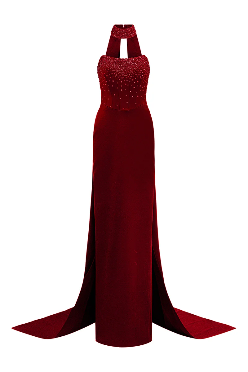 Dream Sheath Rhinestone Maxi Dress